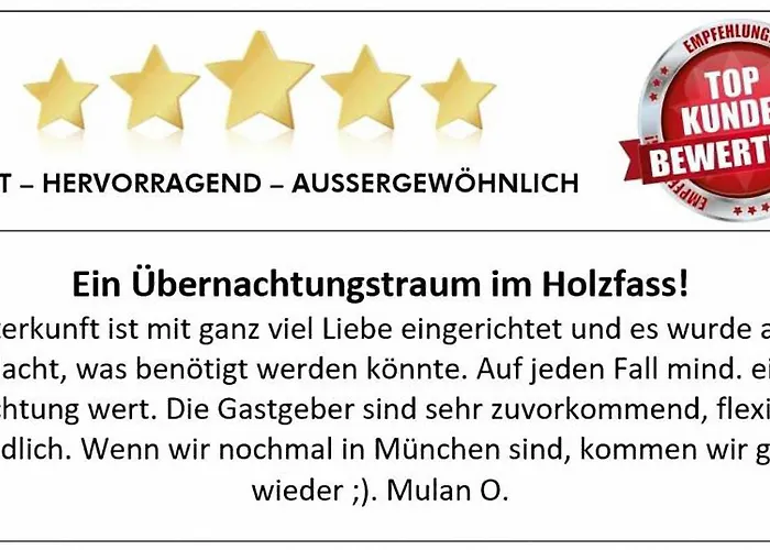 Holz-wohnfass In Muenchen-nymphenburg Appartement Munich